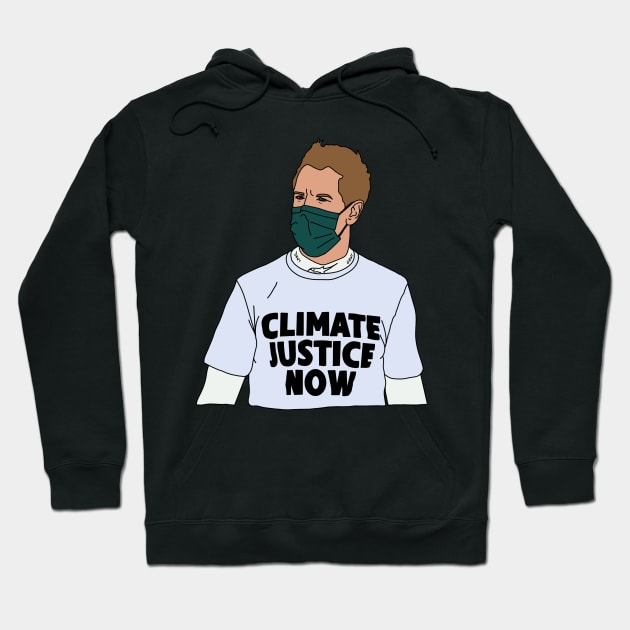 Sebastian Vettel- Climate Justice Now Hoodie by crashstappen